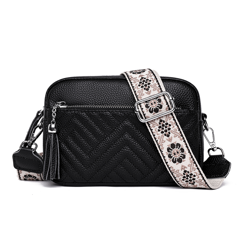 Women Camera Bag Casual Handbag Purse Genuine Leather Shopper Bag