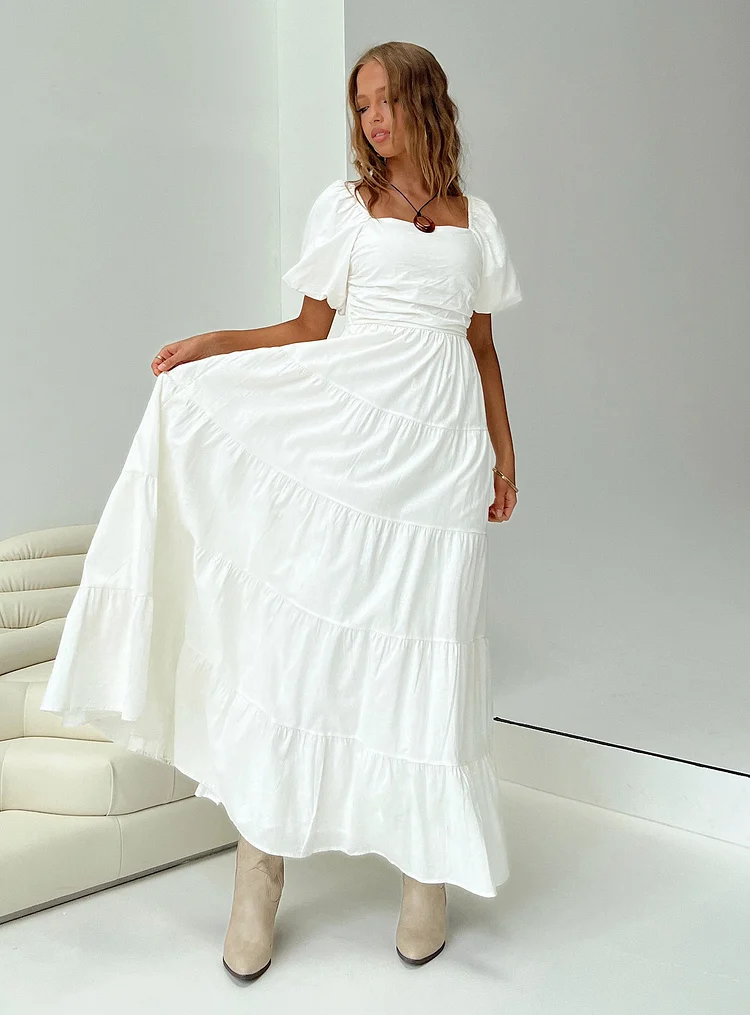 Garrity Maxi Dress White