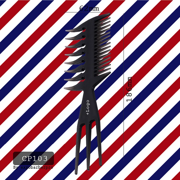 cp103-barber cutting comb Hair Comb Black Plastic Magic Hair Comb Hair Comb for Salon barber comb
