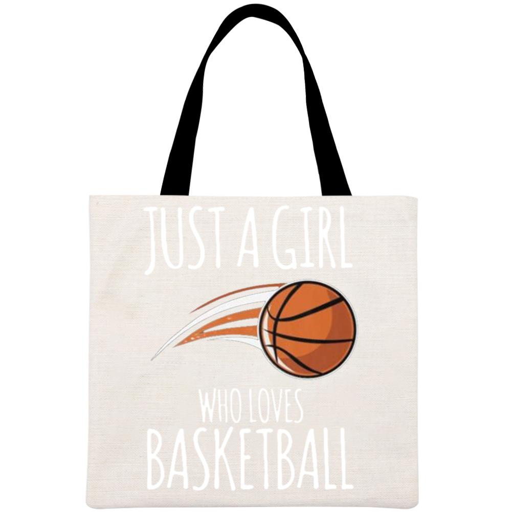 basketball Printed Linen Bag-Guru-buzz