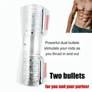 pornhint Pornhint Double Stroker Head Vibrator Male Masturbator Penis Massager Sex Toys for Gay