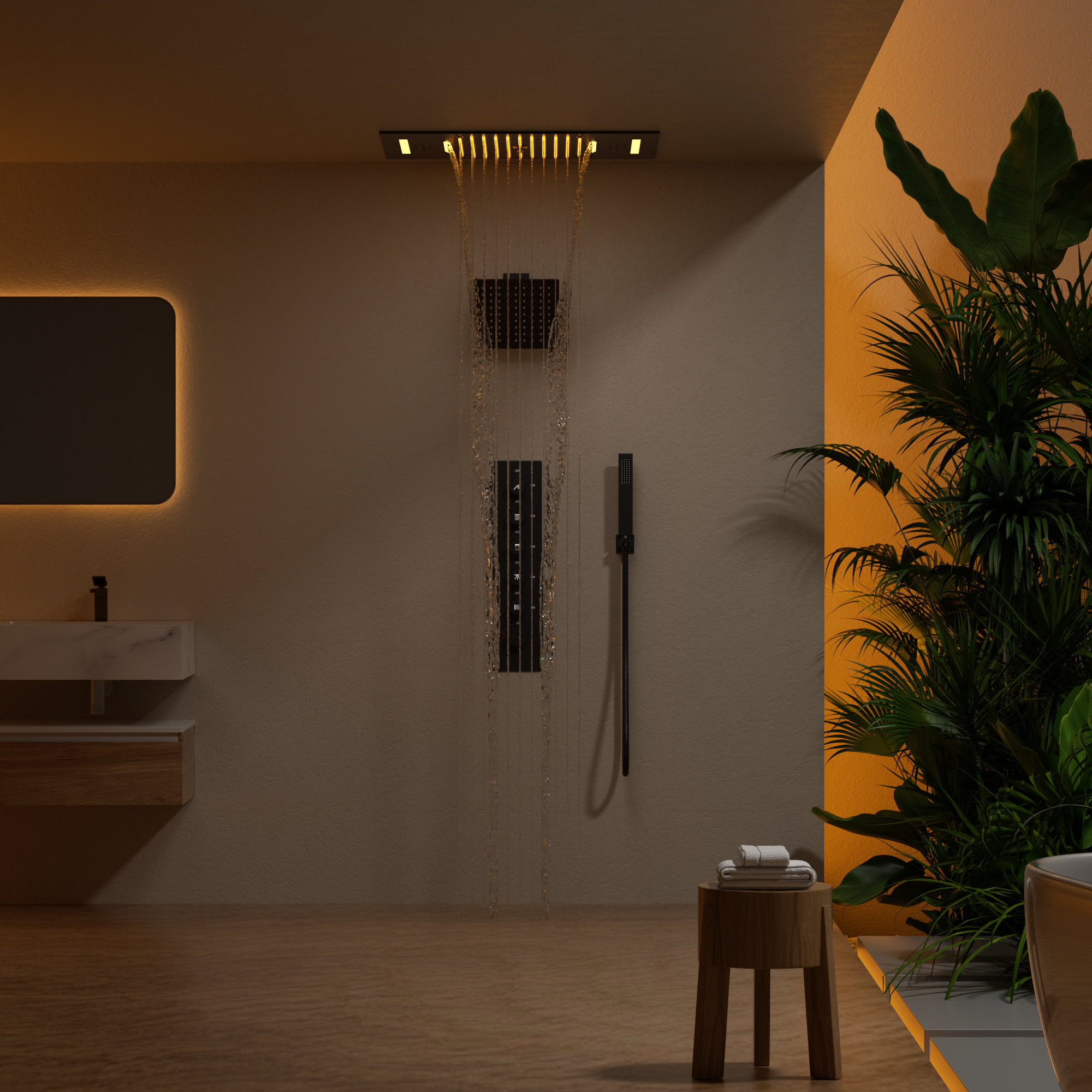 Shower Systems with LED Technology