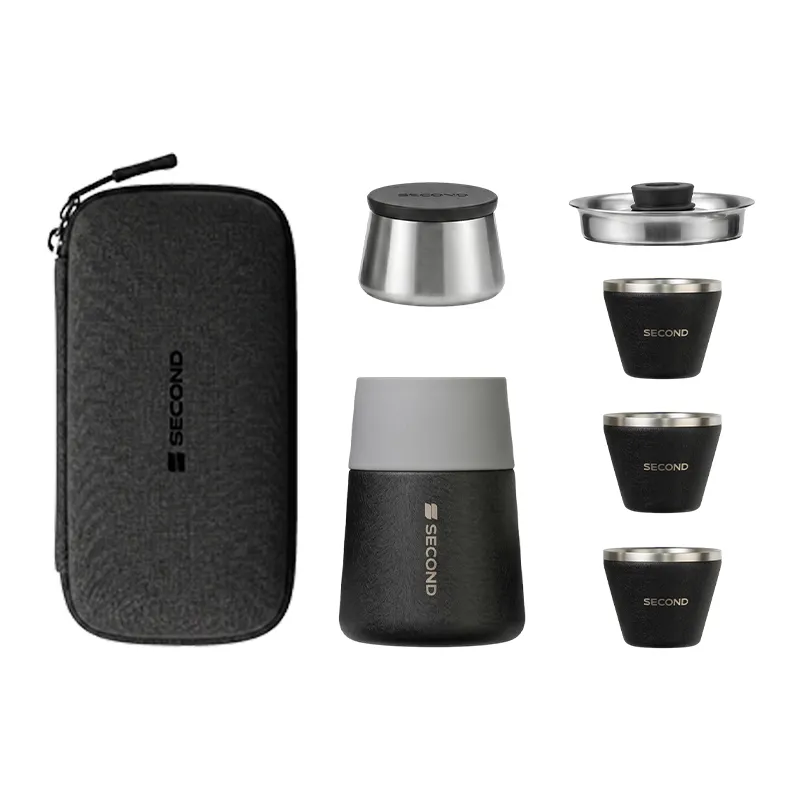 SC3 Complete Stainless Steel Travel Tea Set – 4-in-1 Portable Tea Kit | SECOND