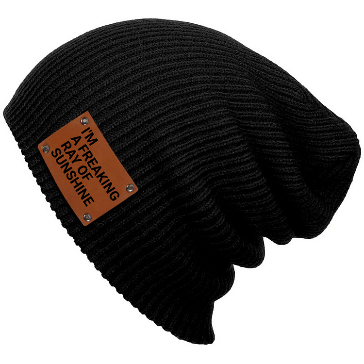 I'm A Freaking Ray Of Sunshine Funny Men's Beanie