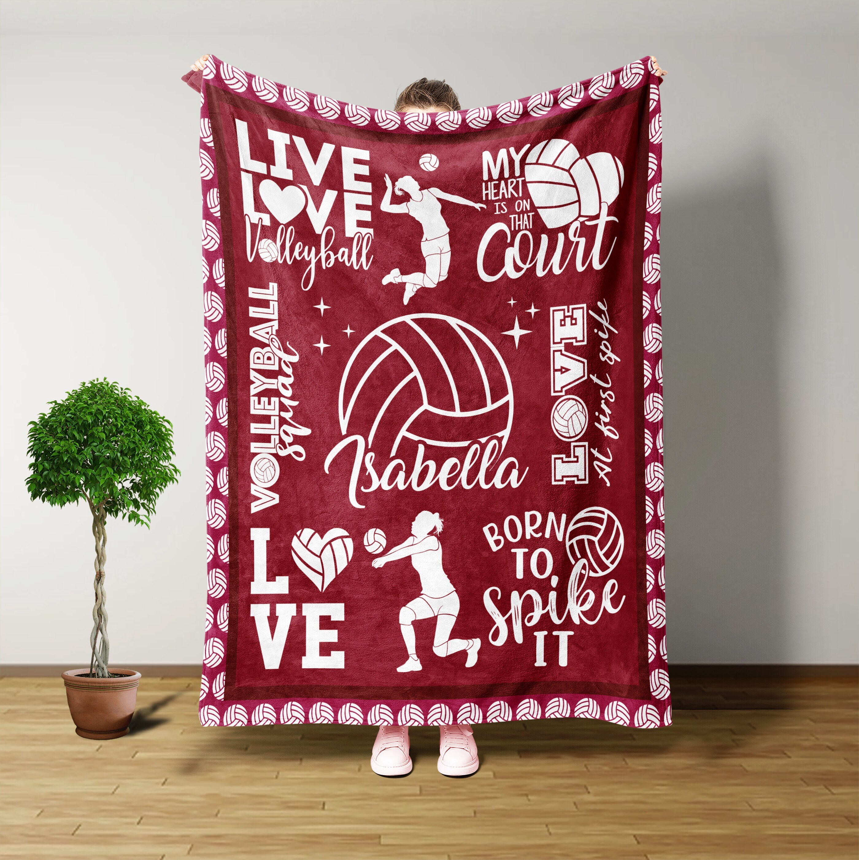 Personalized Volleyball Blanket For Comfort & UniqueBKKid261