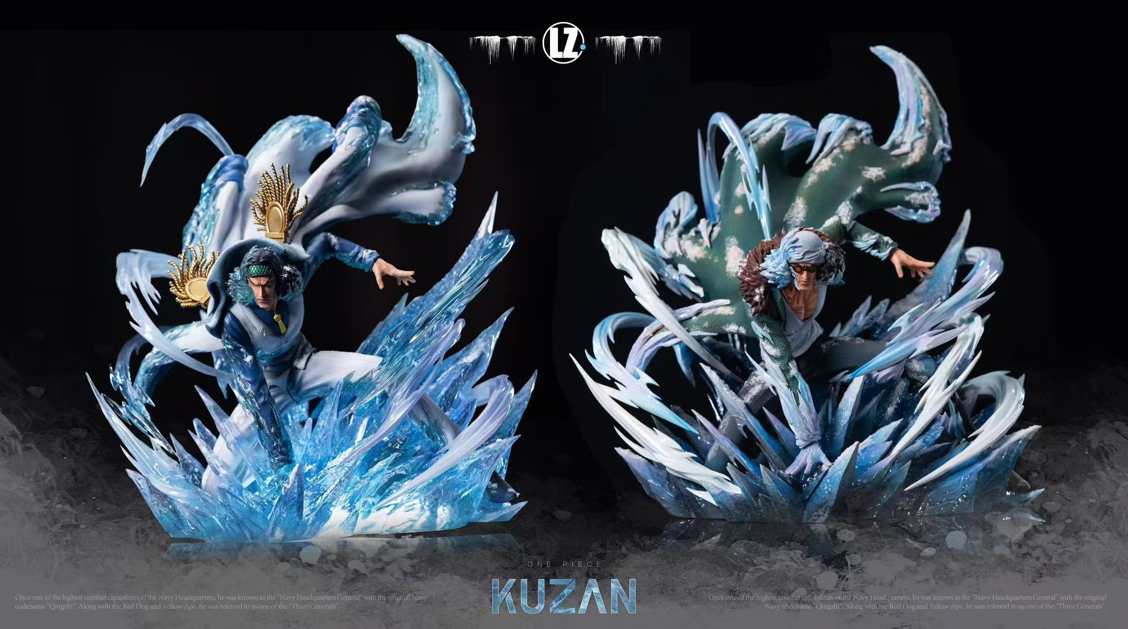 Figurine Lumineuse LED One Piece Amiral Aokiji Kuzan Édition Limitée De 30CM