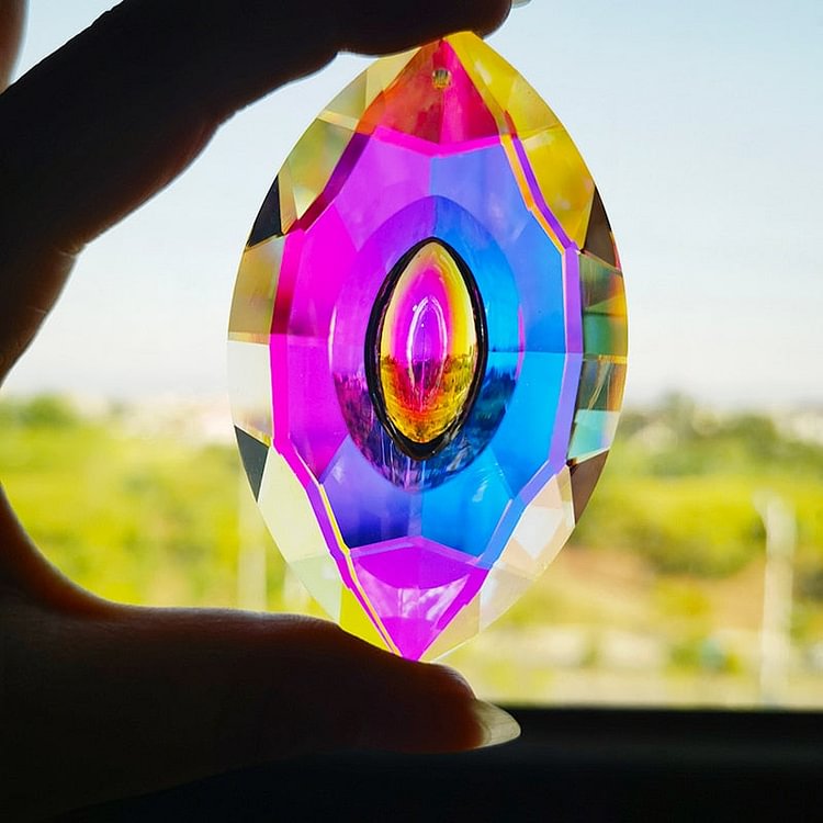 YOY-Suncatchers -Crystal Horse Eye Prisms Window Hanging Pendant