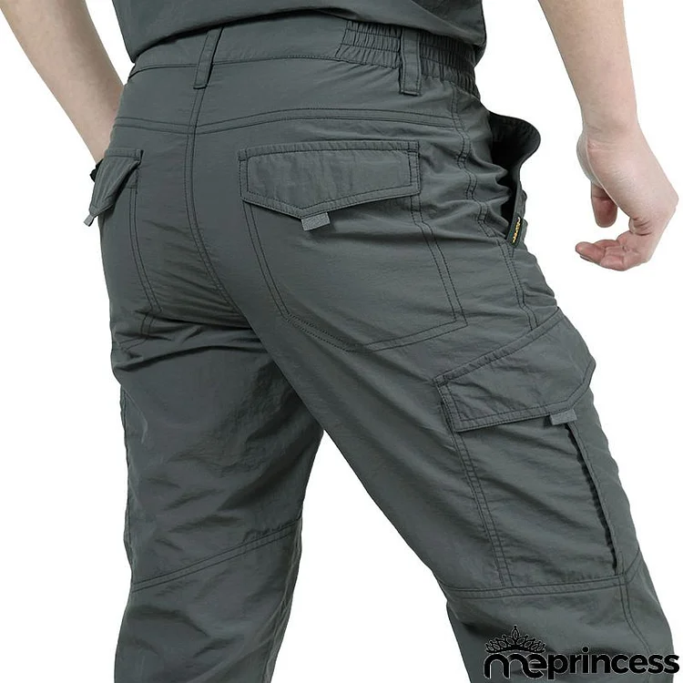 Men Lightweight Tactical Breathable Casual Army Military Long Trousers Male Waterproof Quick Dry Cargo Pants