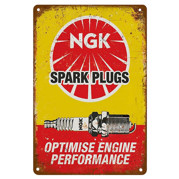 NGK Spark Plugs - Vintage Tin Signs/Wooden Signs - 20*30cm/30*40cm