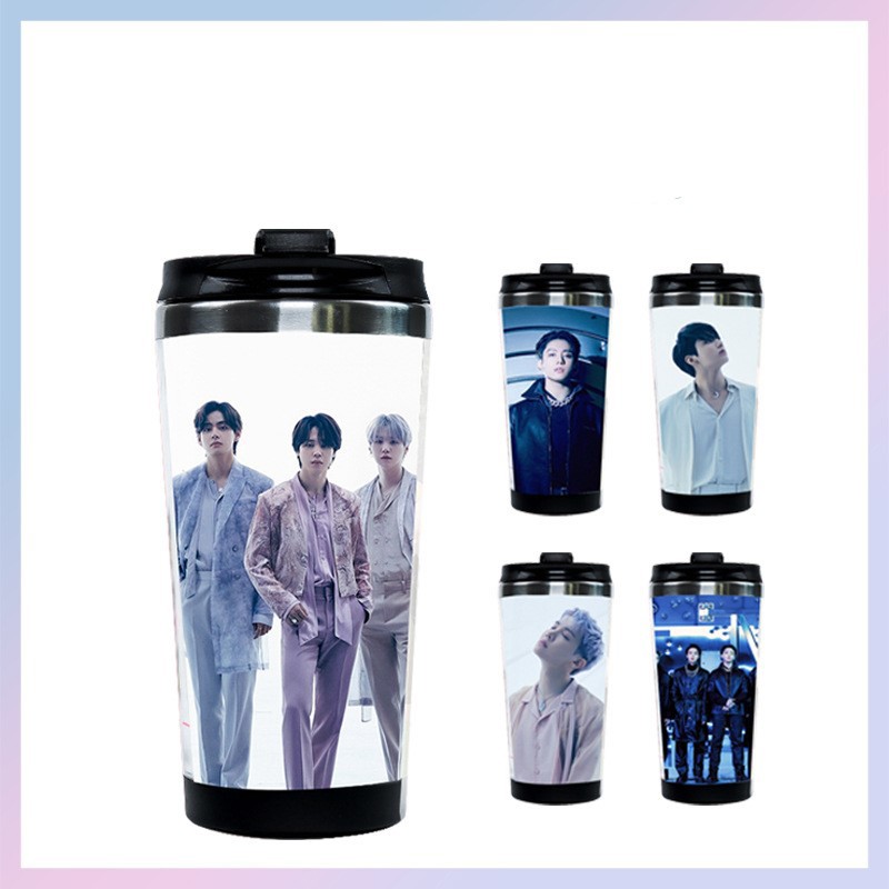 BTS Jungkook Seven 12OZ Thermos With Conical Straw