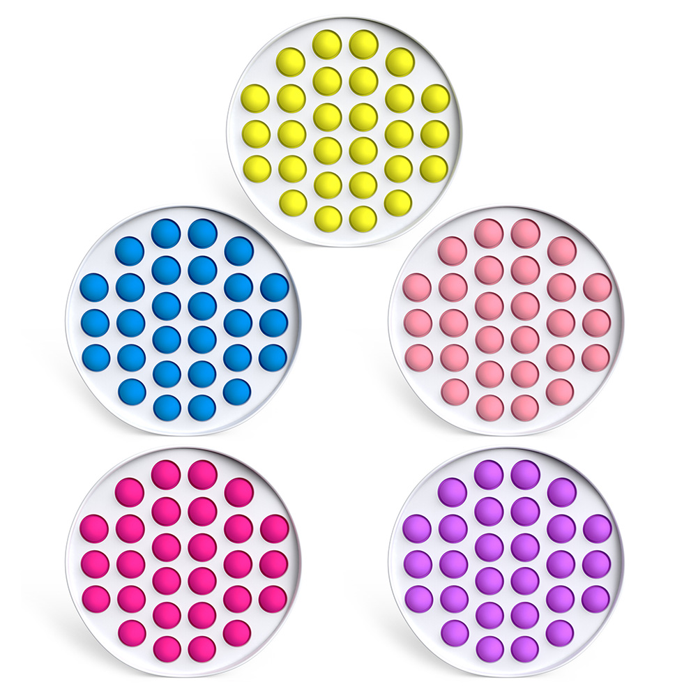 Round Dimple Fidget Toy Silicone Push Bubble Sensory Autism Stress Reliever, Purple, 501 Original
Round Dimple Fidget Toy Silicone Push Bubble Sensory Autism Stress Reliever, Purple, 501 Original
