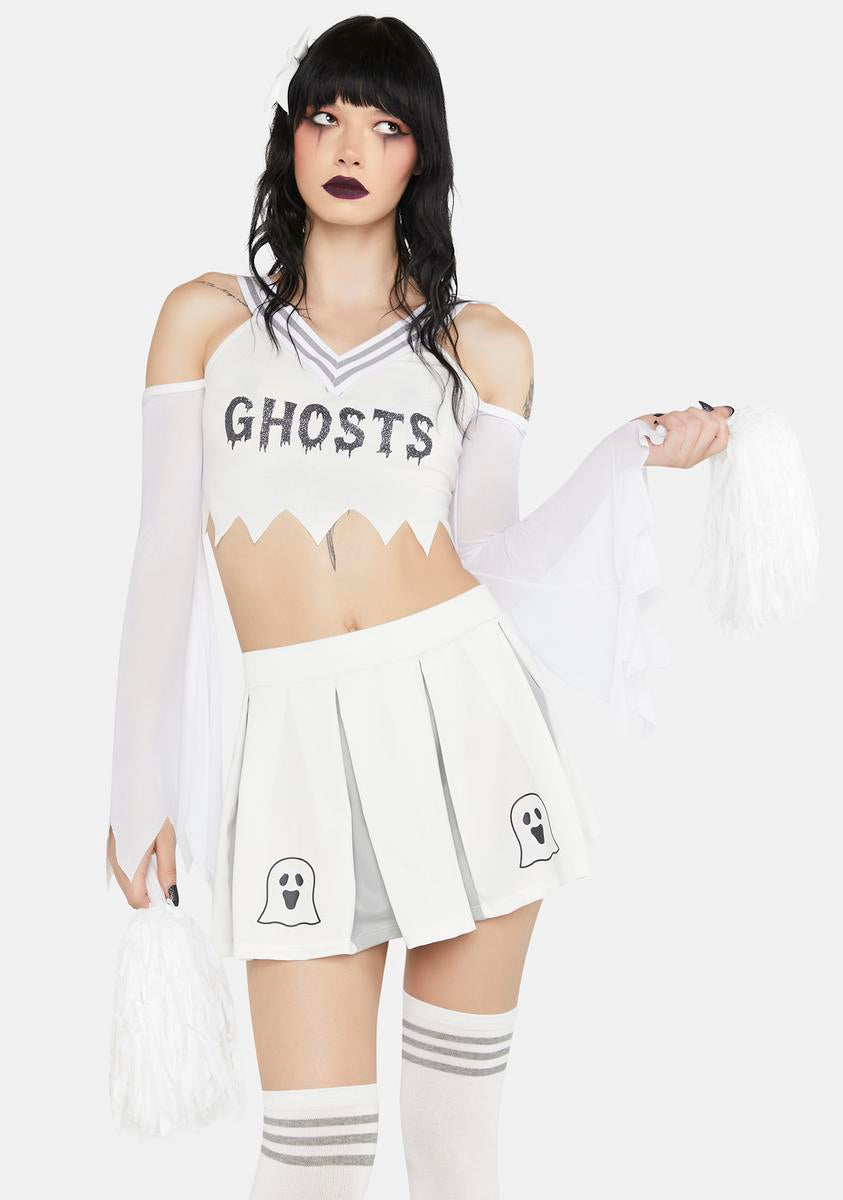 Ghostly Cheerleader Costume Set