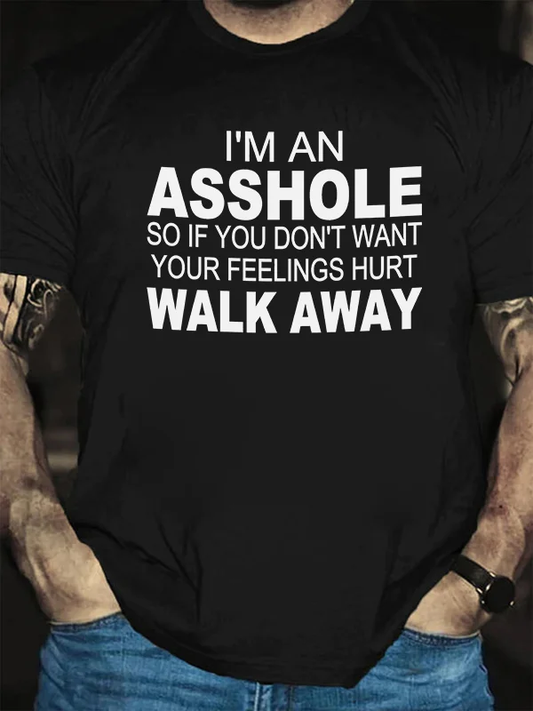 I'm An Asshole Printed Men's T-shirt