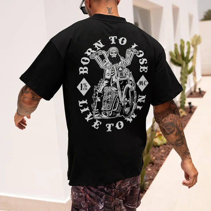 Born To Lose Printed Men's T-shirt - Devcarry
