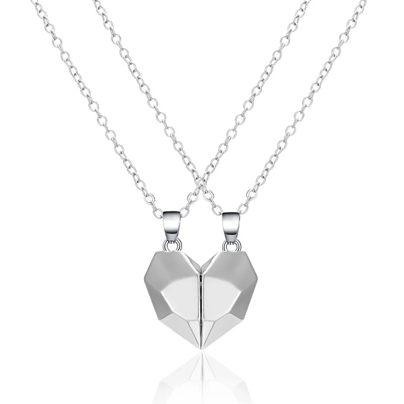 2 In 1 Magnetic Love Necklace Two Sets