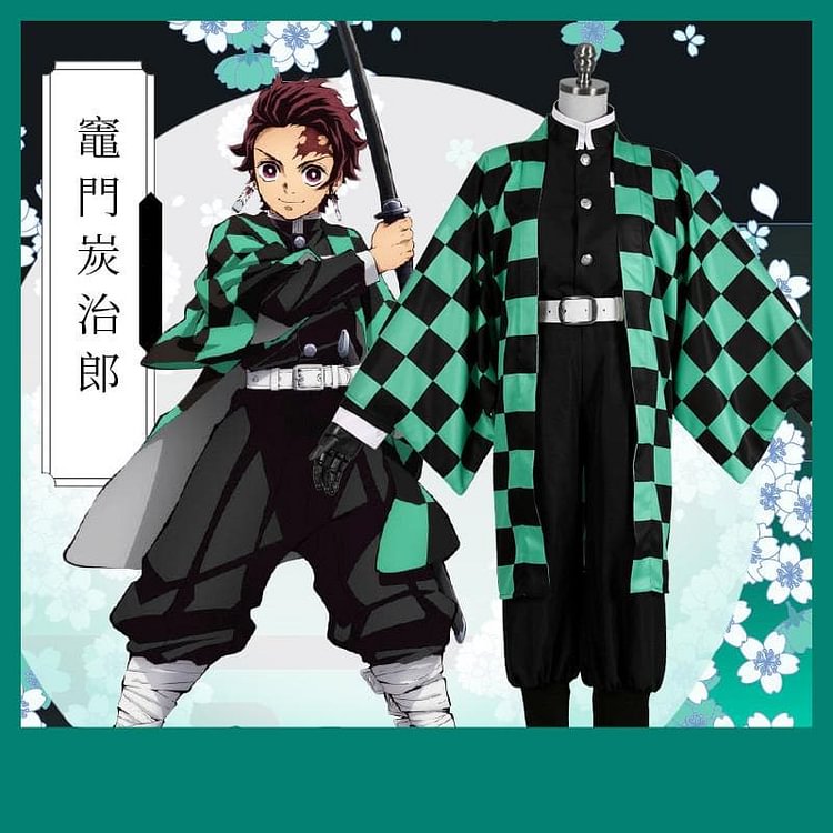 Kimetsu No Yaiba Kamado Tanjirou Cosplay Costume SP14204