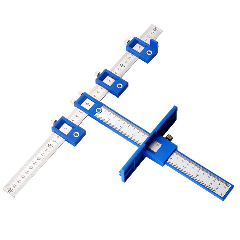 Hole Punch Jig Center Drill Bit Guide Locator Wood Drilling Ruler (Blue), 501 Original
Hole Punch Jig Center Drill Bit Guide Locator Wood Drilling Ruler (Blue), 501 Original