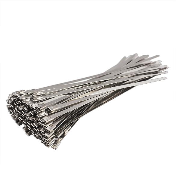 100PCS 4.6x300mm Stainless Steel Exhaust Wrap Coated Locking Cable Zip Ties, 501 Original
100PCS 4.6x300mm Stainless Steel Exhaust Wrap Coated Locking Cable Zip Ties, 501 Original