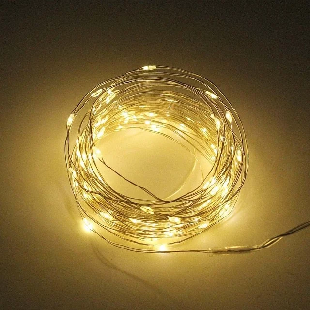8 Modes Outdoor Solar String Fairy Lights 10M 20M LED Solar Lamps 100/200leds Waterproof For Christmas Garden Street Decoration