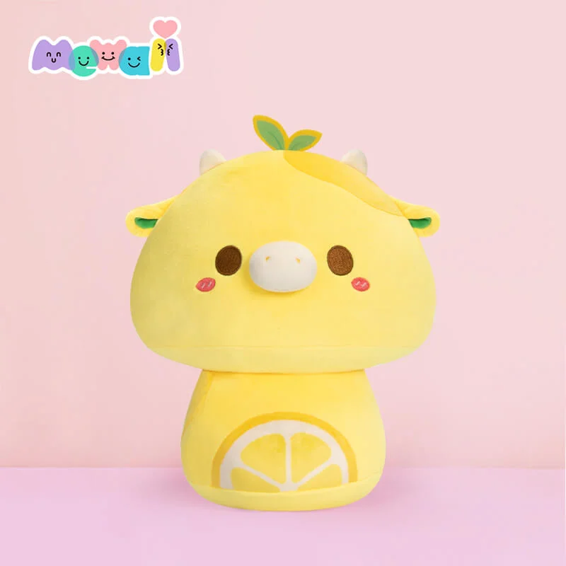 MeWaii®  Painted Lemon Cow Kawaii Plush Pillow Squish Toy