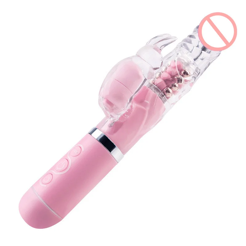 12 Speeds Rabbit Vibrator G-spot Vagina Massager - Rose Toy