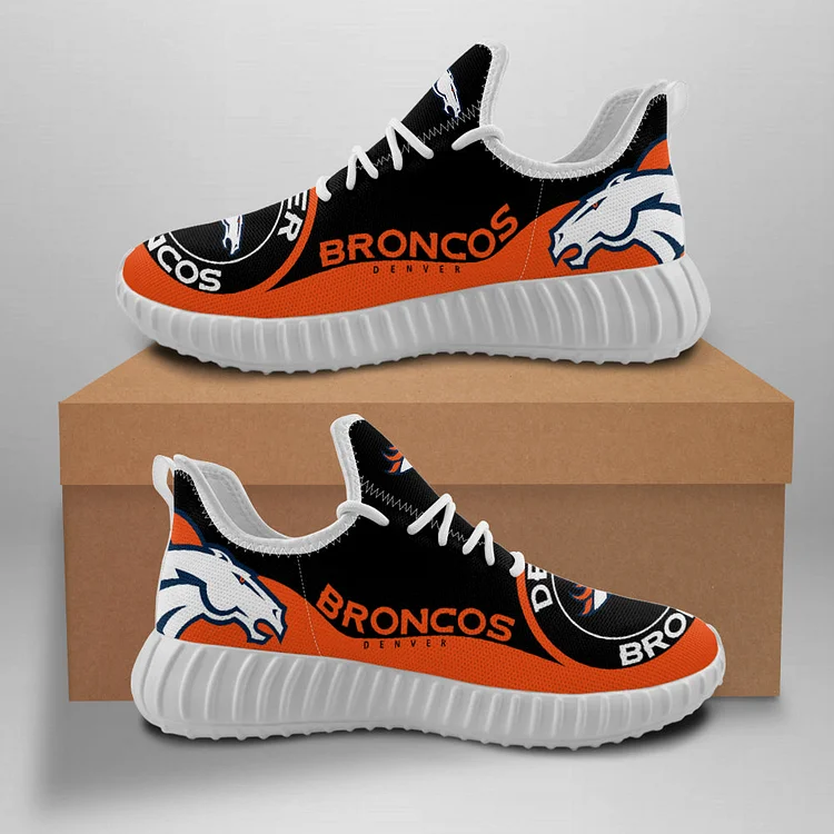 Denver Broncos Unisex Comfortable Breathable Print Running Sneakers
