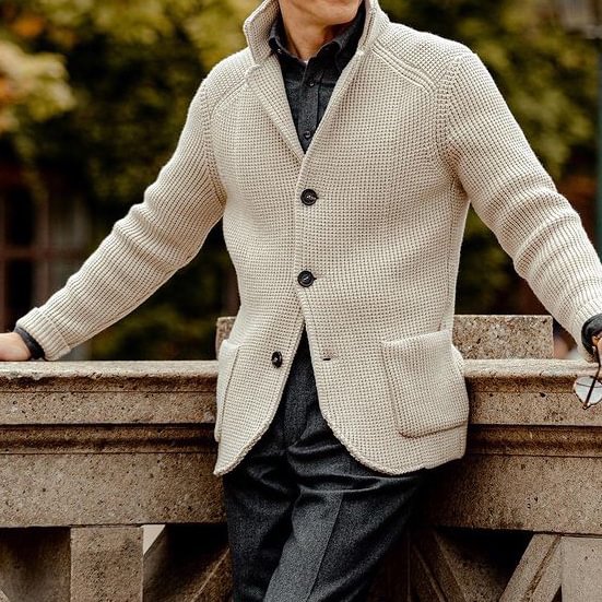British Knit Cardigan Sweater