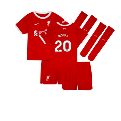 FC Liverpool Diogo Jota 20 Home Shirt Kids & Junior Mini Kit 2023-2024