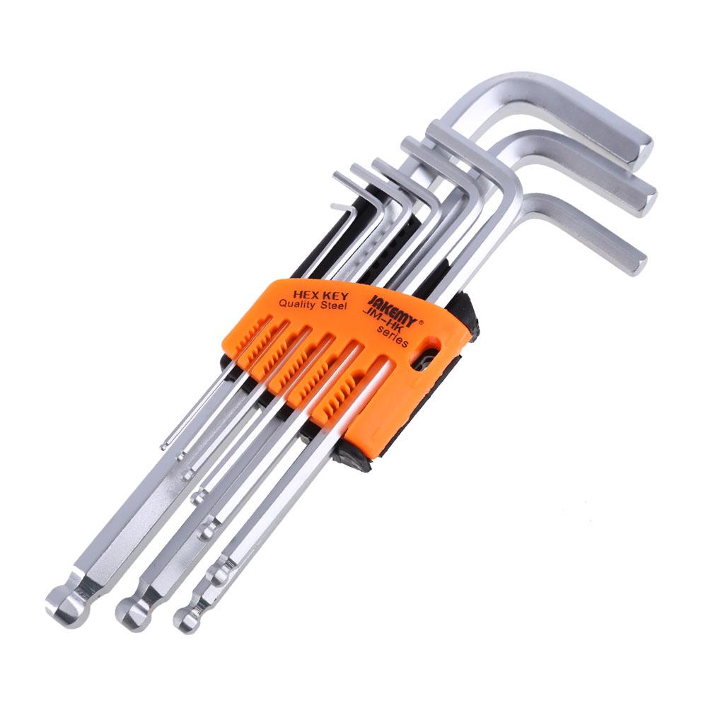 9PCS Durable Reinforced Toughen Metric Ball Ended Hex Allen Key Wrench Set, 501 Original
9PCS Durable Reinforced Toughen Metric Ball Ended Hex Allen Key Wrench Set, 501 Original