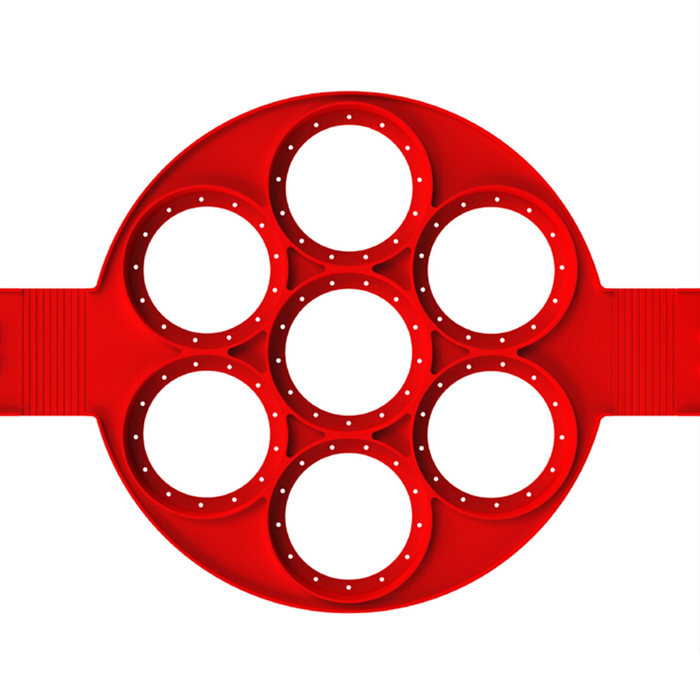 Silicone Seven Holes Egg Ring Circular Mold Bake Tools Kitchen Accessories, Red, 501 Original
Silicone Seven Holes Egg Ring Circular Mold Bake Tools Kitchen Accessories, Red, 501 Original