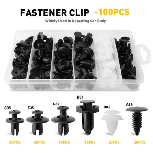 Dronehint Car Bumper Body Parts Rivet Molding Retainer Push Pin Clip Trim Assortments Kits (For: Acura) Parts
