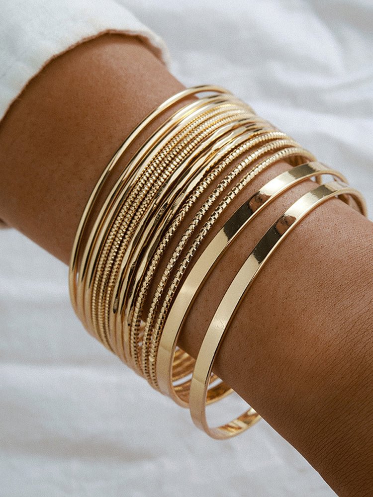 Asymmetric Set Alloy Bracelet socialshop