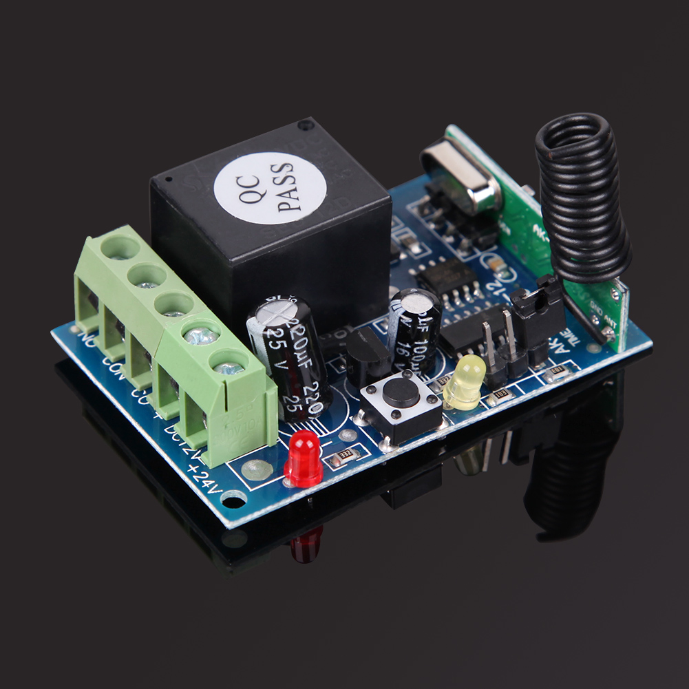 433MHz DC12V 1 Channel Learning Code Wireless Remote Control Relay Mode, 501 Original
433MHz DC12V 1 Channel Learning Code Wireless Remote Control Relay Mode, 501 Original
