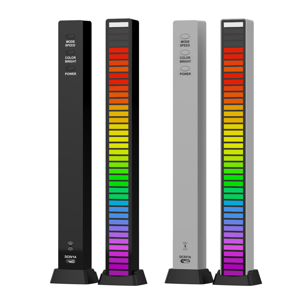 D09 USB 5V/Rechargeable RGB 40 LED Voice-Activated Rhythm Strip Light Bar, Silver, 501 Original
D09 USB 5V/Rechargeable RGB 40 LED Voice-Activated Rhythm Strip Light Bar, Silver, 501 Original