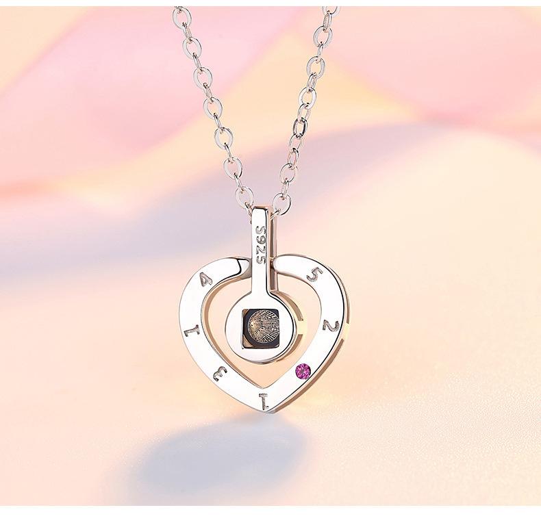 Custom Photo Silver Heart Necklace – P.S. I Love Italy