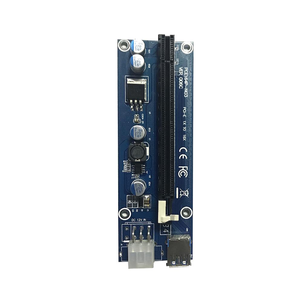 USB 3.0 PCI-E Express 1x Extender Riser Card Adapter 6PIN Power Cable, 501 Original
USB 3.0 PCI-E Express 1x Extender Riser Card Adapter 6PIN Power Cable, 501 Original