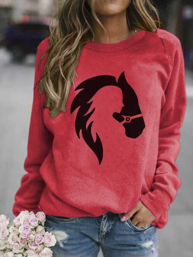Women's Western Horse Casual Sweatshirt socialshop