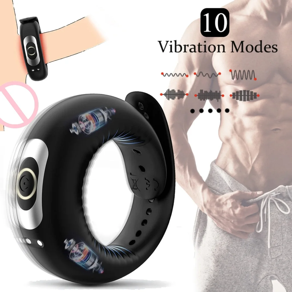 Strong Shock Belt Men's Cock Ring Wheel Delay Ring Rosetoy Official
