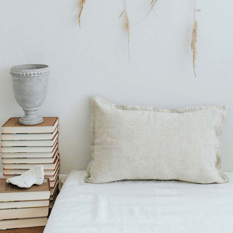 2pcs | Wide Side 100% Flax Linen Pillowcases For Kid-ChouChouHome