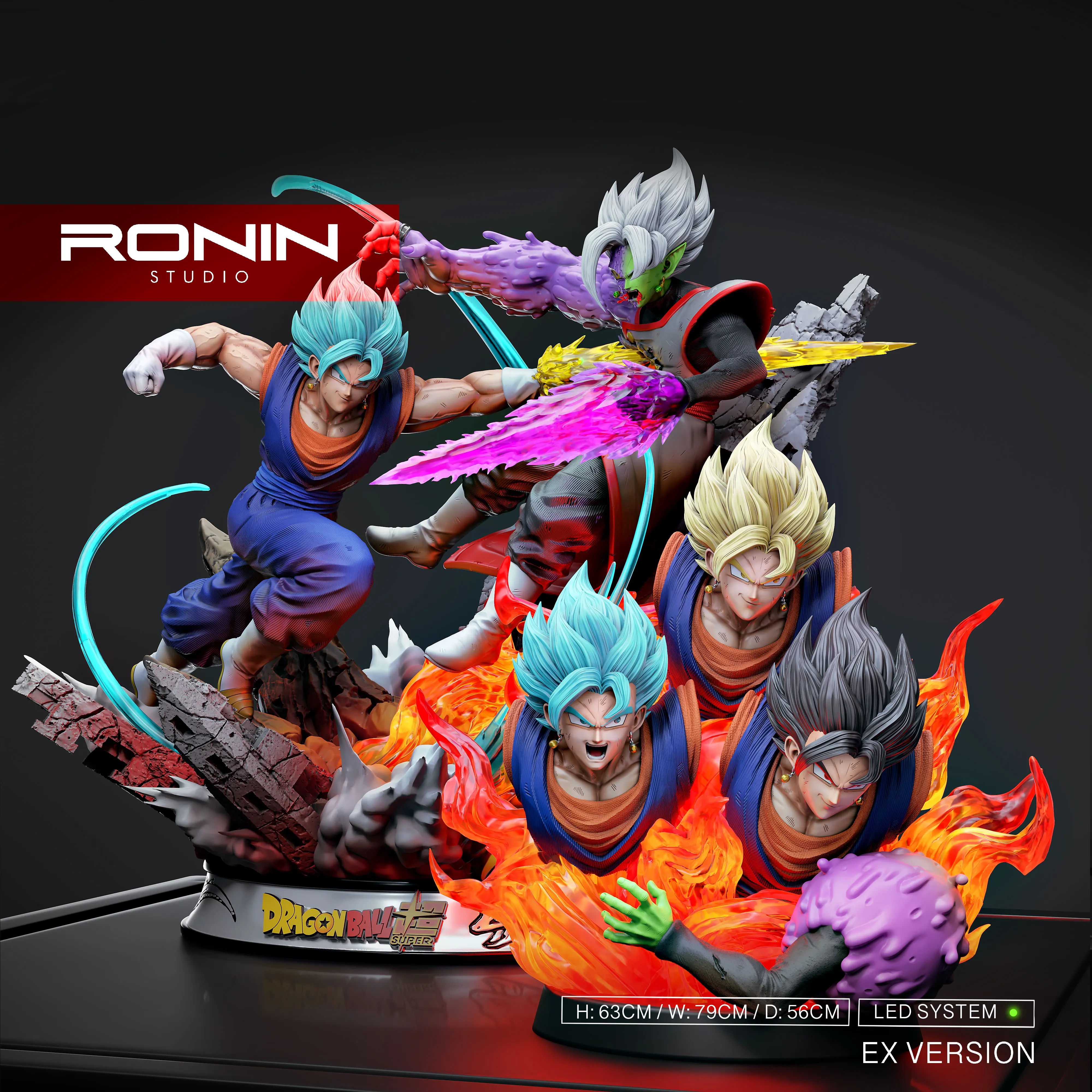 PRE-ORDER Robin Studio - Dragon Ball Vegetto vs Zamasu 1/4 Statue(GK)