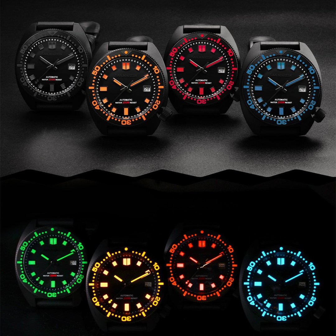 San Martin PVD Black Warrior 6105 Turtle Diver SN068San Martin Watch San Martin Watch StoreSan Martin Watches