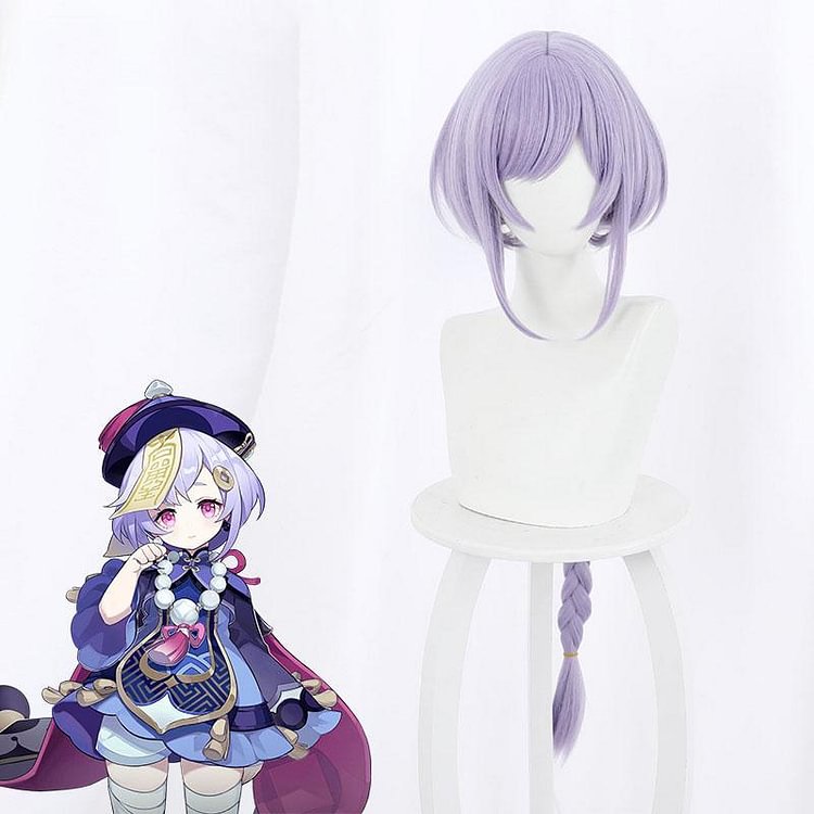 GI Qiqi from Halloween Purple Cosplay Wig CC0242