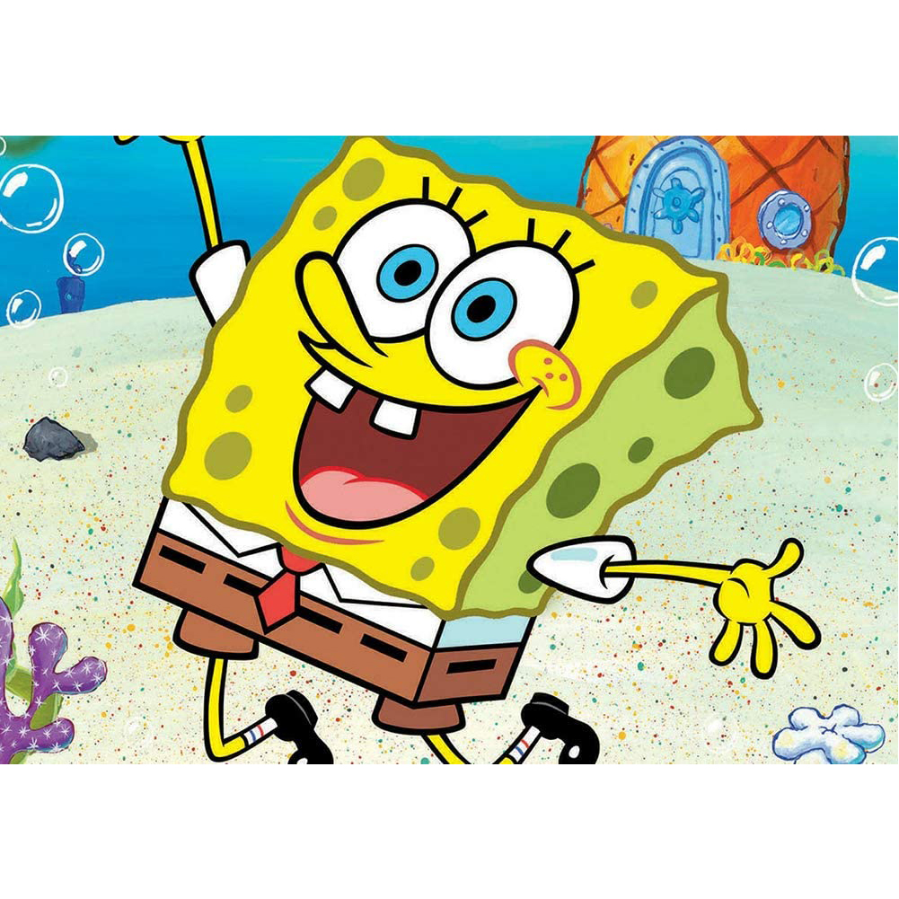 Diamond Painting Diy Full Round Drill Cartoon Spongebob Squarepants