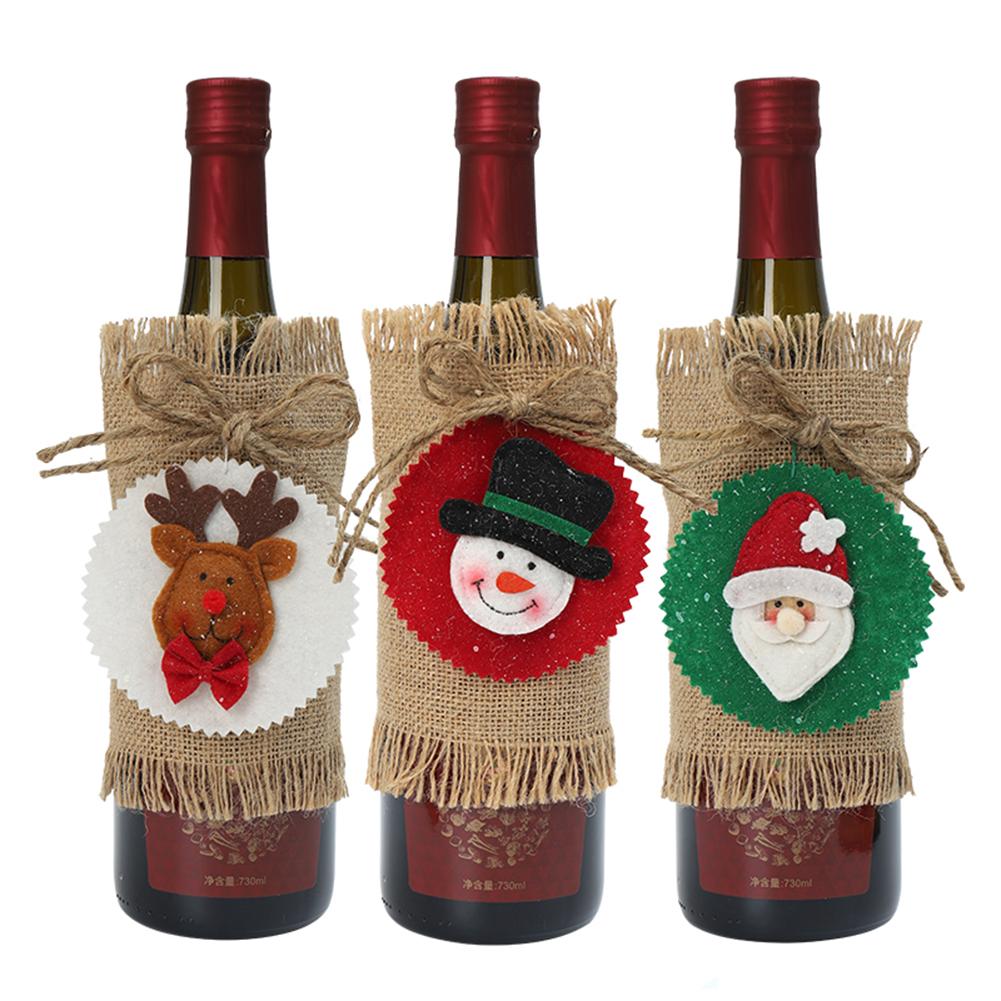 Christmas Red Wine Bottle Decor Set Santa Claus Bottles Cover for Xmas, Snow man, 501 Original
Christmas Red Wine Bottle Decor Set Santa Claus Bottles Cover for Xmas, Snow man, 501 Original