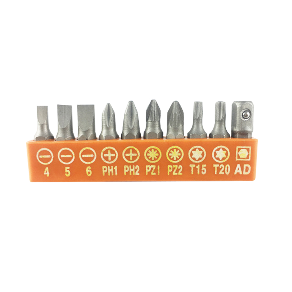 10pcs 6.35mm 1/4 Inch Hex Torx Slotted Phillips Screwdriver Bits Holder Set, 501 Original
10pcs 6.35mm 1/4 Inch Hex Torx Slotted Phillips Screwdriver Bits Holder Set, 501 Original