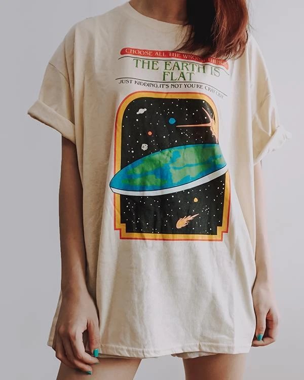 Round Neck Short Sleeve Pattern T Shirt P128409