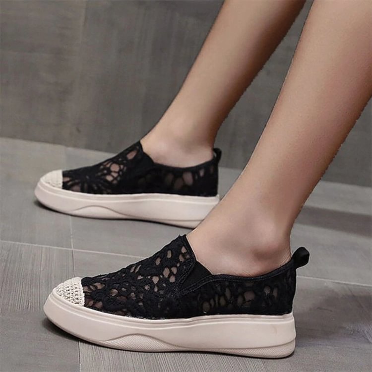Summer Casual Cutouts Lace Shoes