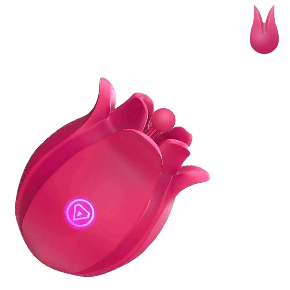 Tulixa - Rose Clit Massager Nipple Clamp With 2 Detachable Pinpoint Head By Rose Toy