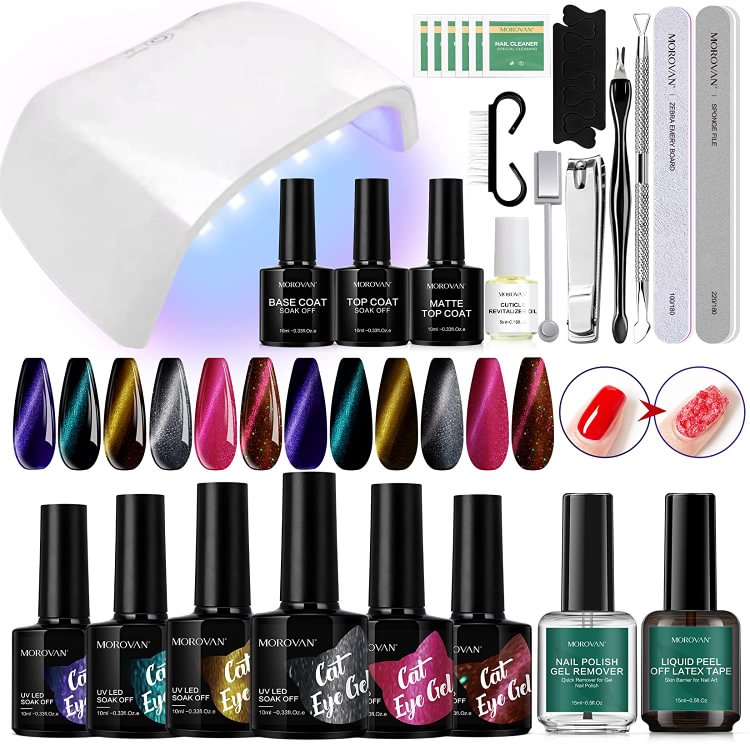 Morovan Cat Eye Gel Nail Polish Kit GL26
