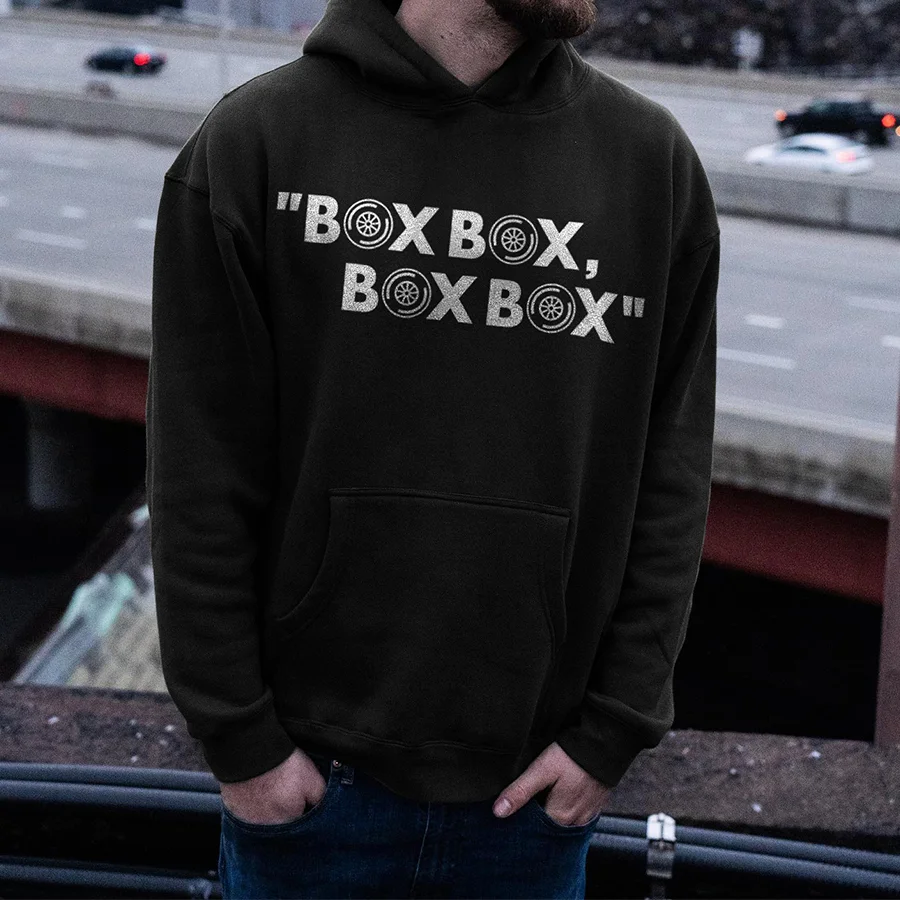 Box Box Box Box Printed Men's Hoodie - Devcarry